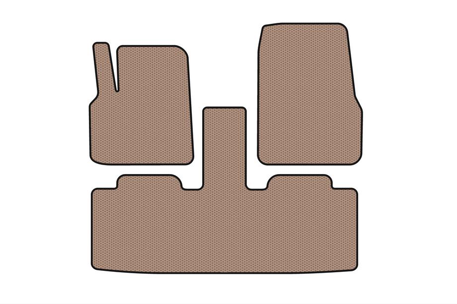 Renault Espace 2002-2014 Rubber floor mats Carsuit (2 rows, 7-seater, beige) Image