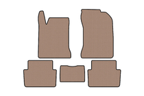 Renault Laguna 2001-2007 Rubber floor mats Carsuit (SW, beige) photo 1