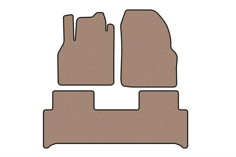 Renault Scenic/Grand 2003-2009 Rubber Floor Mats Carsuit (Beige) Image