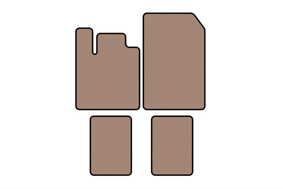 Renault Twingo 2007-2014 Rubber Floor Mats Carsuit (Beige) Image