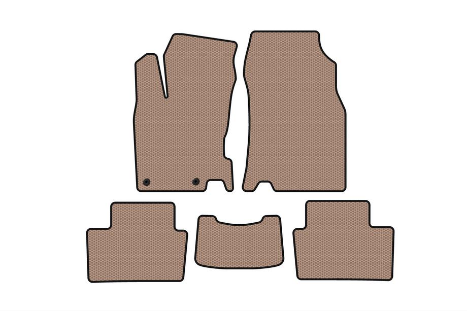 Renault Kadjar 2015-2022 Rubber floor mats Carsuit (2015-2018, beige) Image