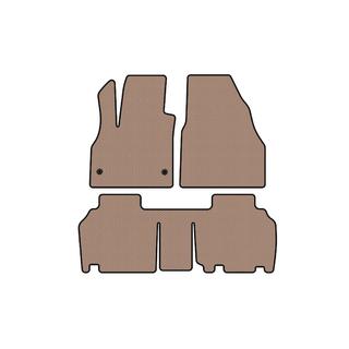 Rubber floor mats Carsuit (2 rows, 5-door/7-seater, beige) Renault Kangoo 2008–2020 photo 1