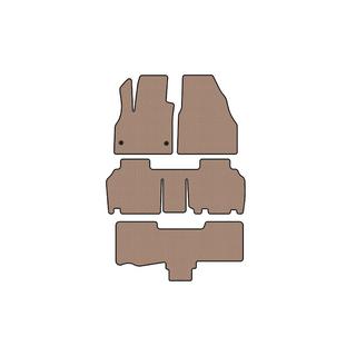 Rubber floor mats Carsuit (3 rows, 5-door/7-seater, beige) Renault Kangoo 2008–2020 photo 1