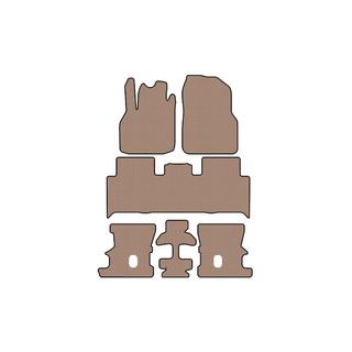 Rubber floor mats Carsuit (3 rows, beige) photo 1