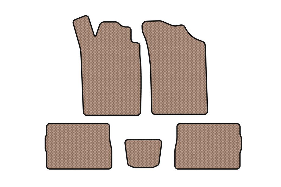 Renault Symbol 1999-2008 Rubber floor mats Carsuit (SD, beige) Image