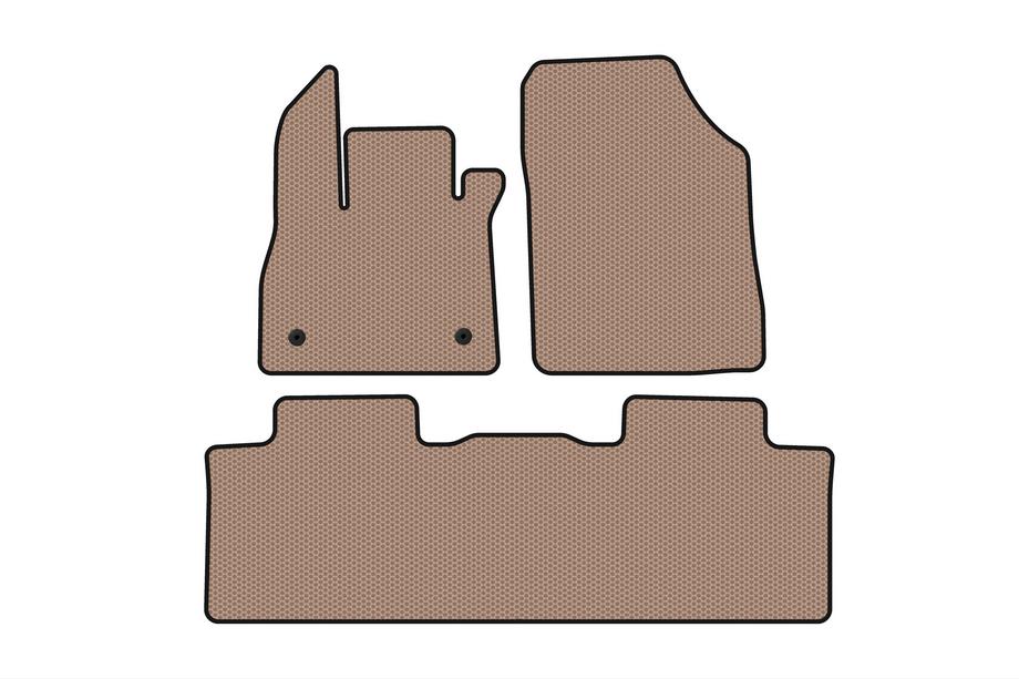 Renault Espace 2014- Rubber Floor Mats Carsuit (5-Seater, Beige) Image