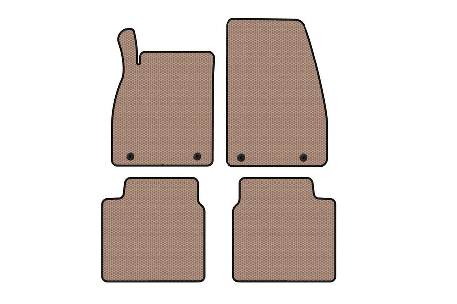 Saab 9-5 2010-2012 Rubber Floor Mats Carsuit (Beige) Image