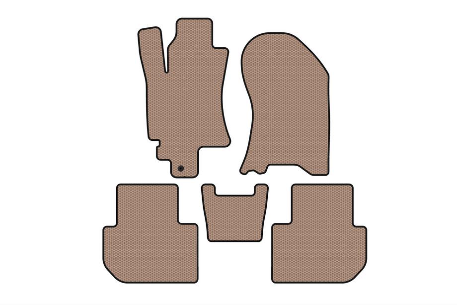 Subaru Tribeca 2005-2014 Rubber Floor Mats Carsuit (Beige) Image