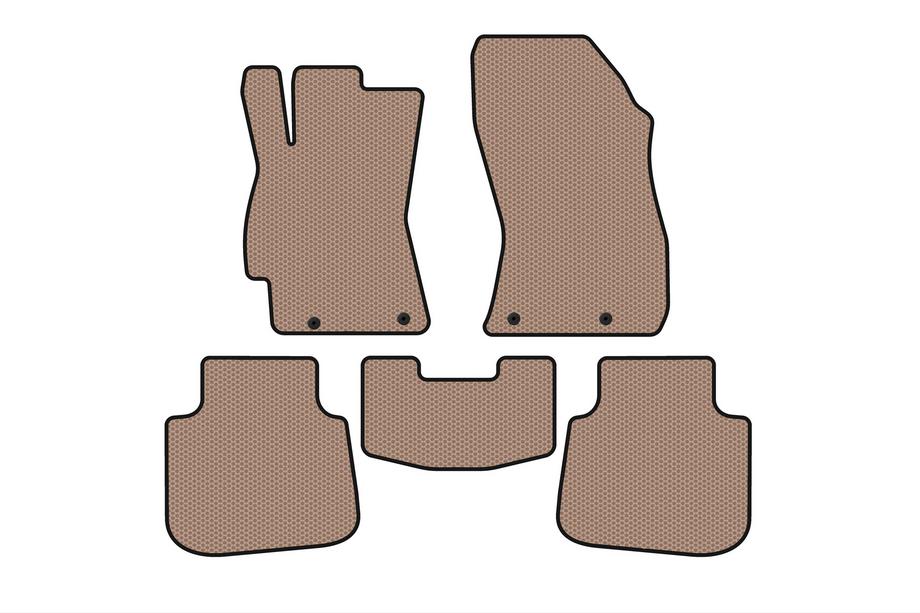 Subaru Legacy 2014-2019 Rubber floor mats Carsuit (SD, Legacy BN, beige) Image