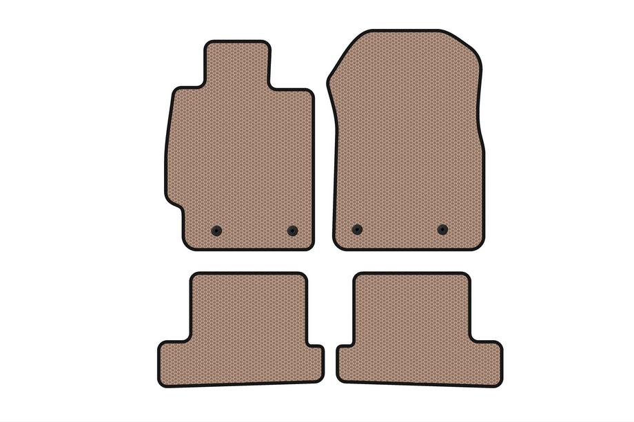 Subaru BRZ 2012-2021 Rubber floor mats Carsuit (Coupe, beige) Photo 1