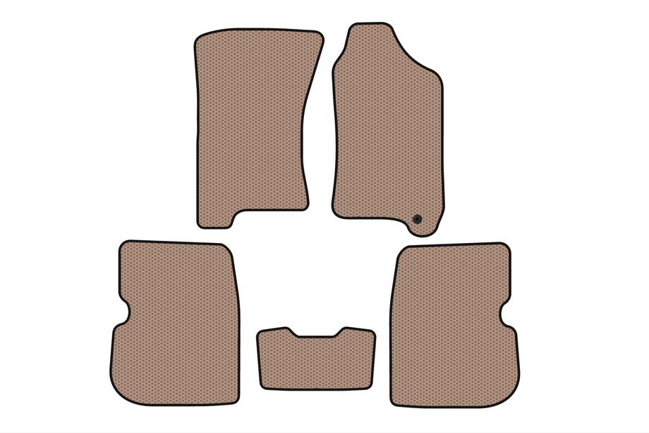 Subaru Forester 1997-2002 Rubber Floor Mats Carsuit (Right Hand Drive, Beige) Image