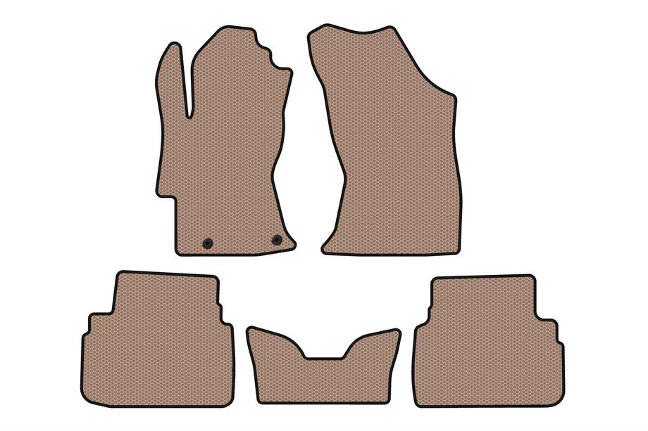 Subaru XV 2017-2023 Rubber Floor Mats Carsuit V2 (Beige) Image
