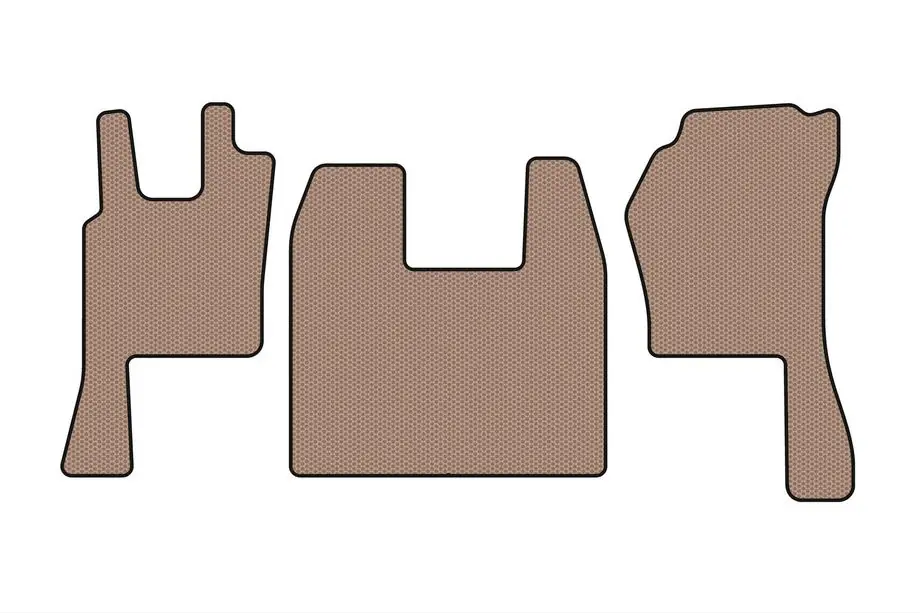 Scania P Series 2004-2017 Rubber Floor Mats Carsuit (Beige) Image