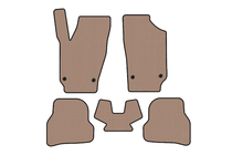 Seat Ibiza 2010-2017 Rubber floor mats Carsuit (2010-2012, HB, 5-door, beige) photo 1