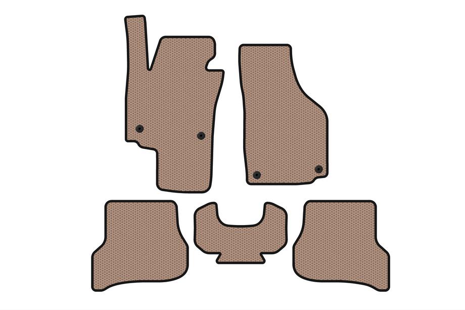 Seat Altea 2004-2015 Rubber Floor Mats Carsuit (Beige) Image