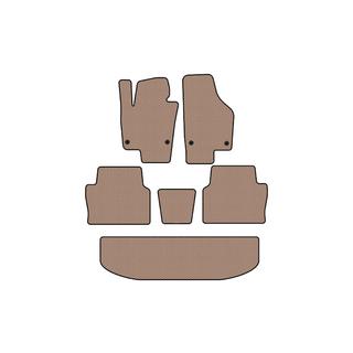 Rubber floor mats Carsuit (3 rows, beige) photo 1