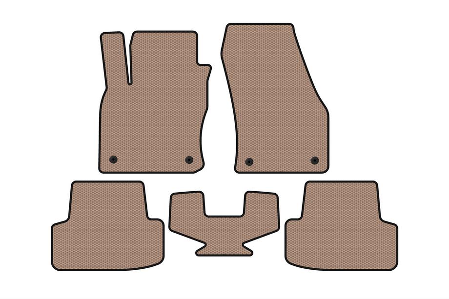 Seat Ateca 2016- Rubber Floor Mats Carsuit (Beige) Image