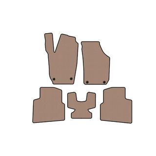 Rubber Floor Mats Carsuit (Beige) Skoda Roomster 2006-2015 photo 1