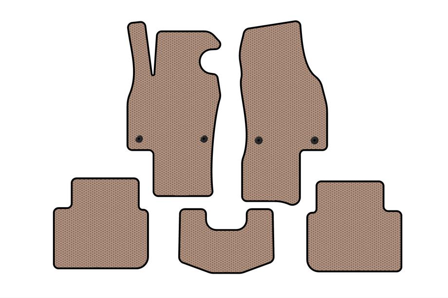 Skoda Scala 2018- Rubber Floor Mats Carsuit (HB, Beige) Image
