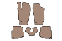 Skoda Fabia 2000-2007 Rubber floor mats Carsuit (SD, beige) photo 1