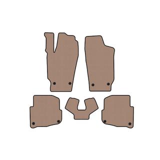Rubber floor mats Carsuit (SD, beige) Skoda Fabia 2000-2007 photo 1