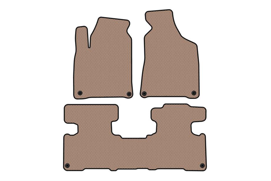 SsangYong Korando 2010-2019 Rubber floor mats Carsuit (2010-2016, beige) Image