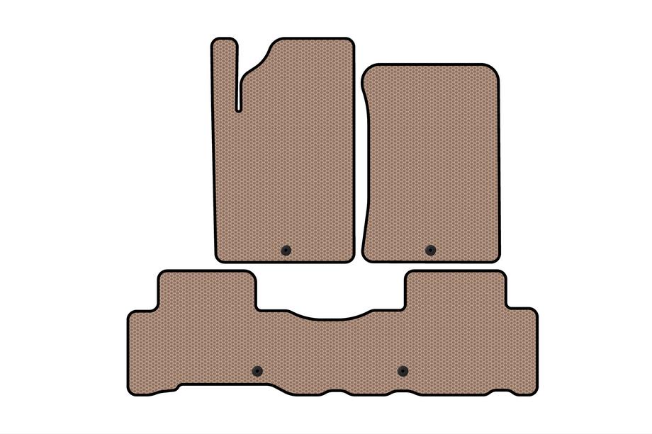 SsangYong Rexton II 2017- Rubber Floor Mats Carsuit (Beige) Image