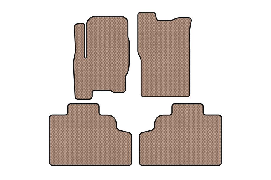 SsangYong Korando 1997-2006 Rubber Floor Mats Carsuit (Beige) Image