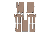 Ssang Yong Rodius Rubber floor mats Carsuit 2004-2008 (3 rows, beige) photo 1