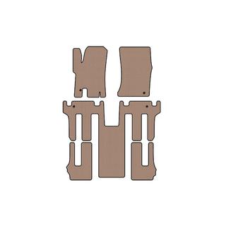 Rubber floor mats Carsuit 2004-2008 (3 rows, beige) Ssang Yong Rodius photo 1