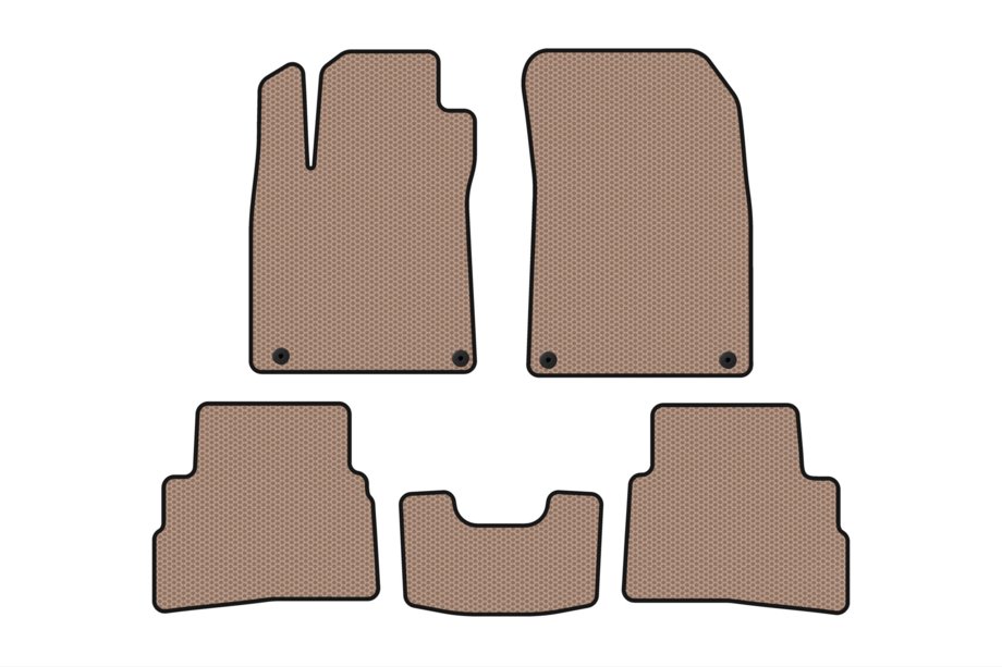 Suzuki Kizashi 2009-2016 Rubber Floor Mats Carsuit (Beige) Image