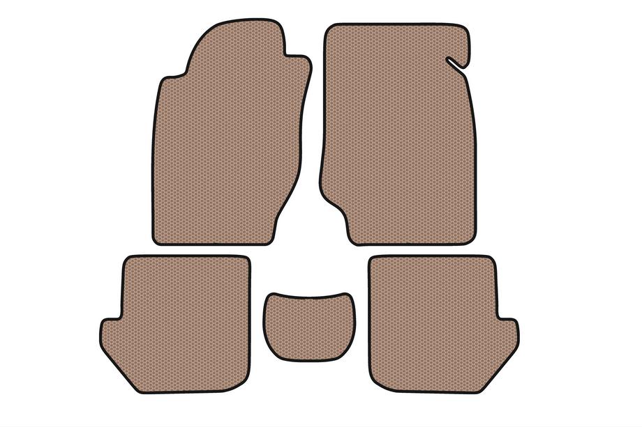 Toyota Rav 4 1996-2001 Rubber Floor Mats Carsuit (Beige) Image