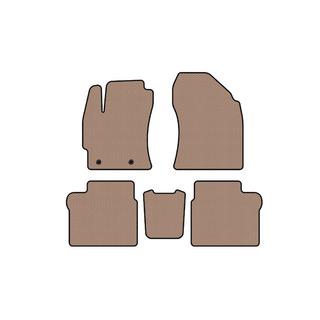Rubber floor mats Carsuit (2016-2019, SD, beige) Toyota Corolla 2013-2019 photo 1