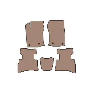 Rubber floor mats Carsuit (2 rows, 2014-2024, 7-seater, beige) photo 1