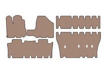 Toyota Sienna 2003-2009 Rubber floor mats Carsuit (3 rows, beige) photo 1