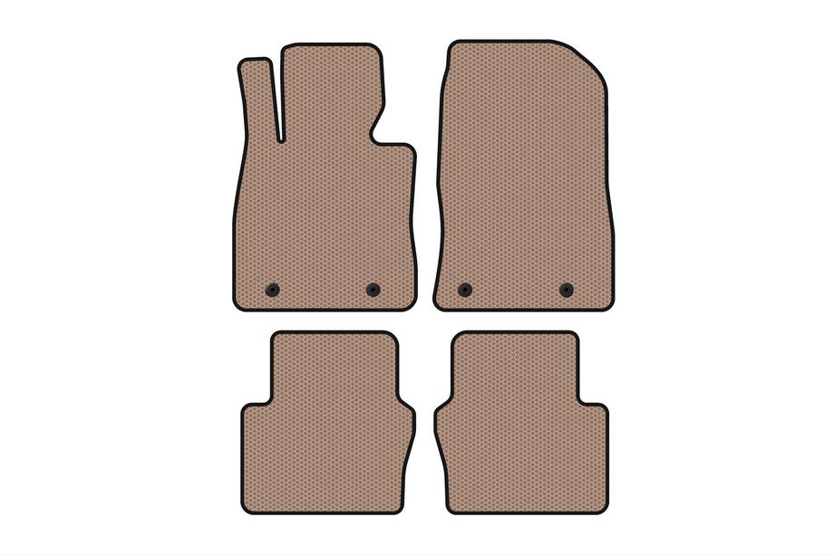 Toyota Yaris 2010-2020 Rubber floor mats Carsuit (Electro, 2017-2020, SD, beige) Photo 1