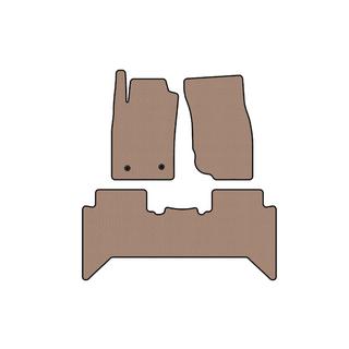 Rubber Floor Mats Carsuit V2 (Beige) Toyota Hilux 2006-2015 photo 1