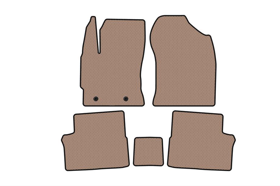Toyota Auris 2012-2018 Rubber Floor Mats Carsuit (Beige) Photo 1
