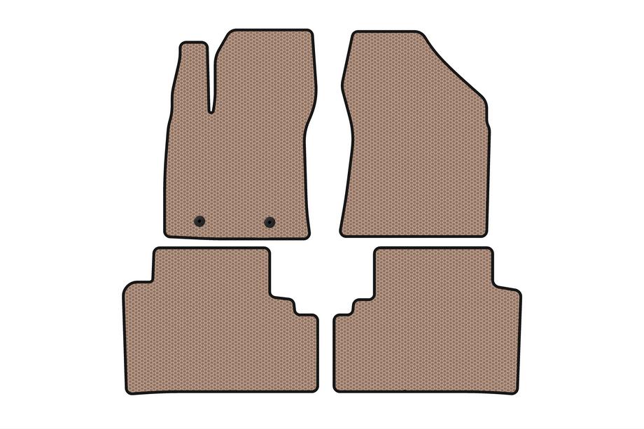 Toyota Avensis 2009-2018 Rubber floor mats Carsuit (SD, beige) Photo 1