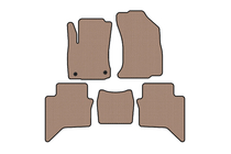 Toyota Hilux 2015- Rubber Floor Mats Carsuit (Beige) photo 1