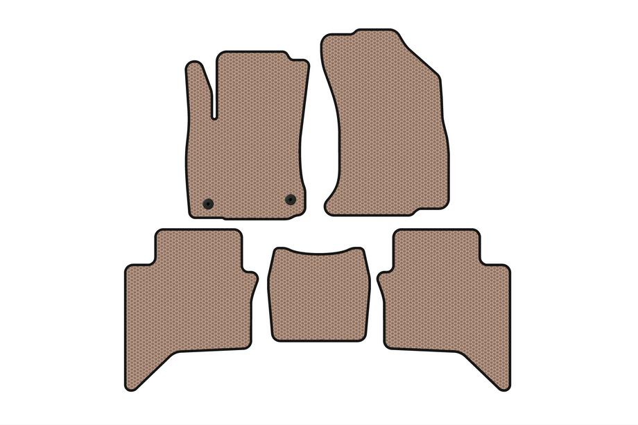 Toyota Hilux 2015- Rubber Floor Mats Carsuit (Beige) Image