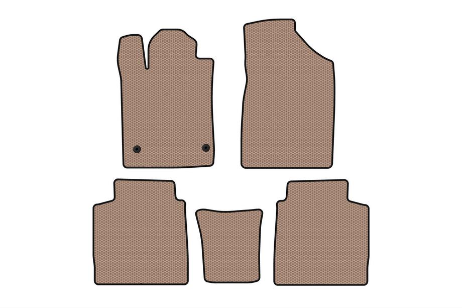 Toyota Avalon 2006-2012 Rubber Floor Mats Carsuit (Beige) Image