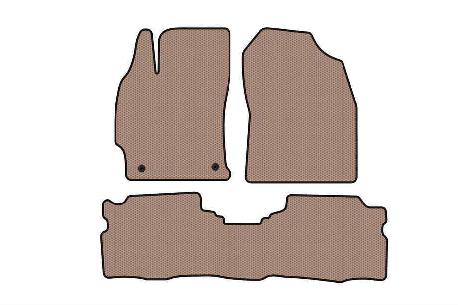 Toyota Prius 2015-2022 Rubber floor mats Carsuit (LB, Hybrid, beige) Image
