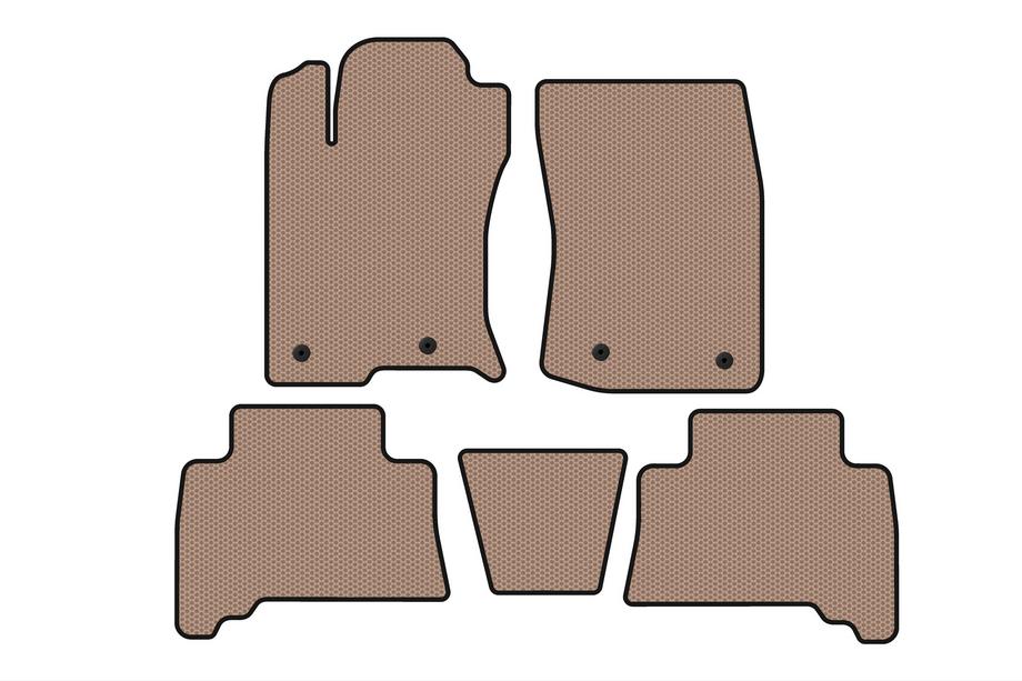 Toyota 4Runner 2009-2024 Rubber floor mats Carsuit (2009-2014, beige) Image