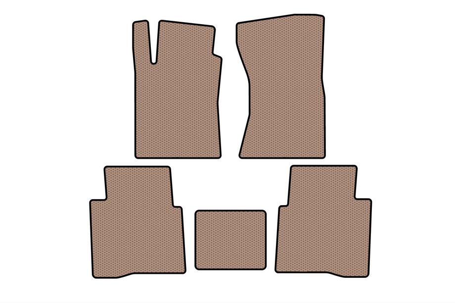 Toyota Fortuner 2006-2015 Rubber Floor Mats Carsuit (Beige) Photo 1