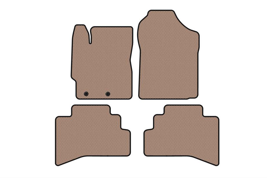 Toyota Prius C 2012-2019 Rubber Floor Mats Carsuit (Beige) Image