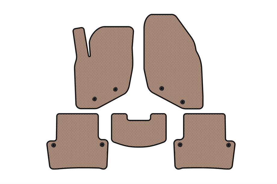 Volvo XC70 2000-2007 Rubber Floor Mats Carsuit (Beige) Image
