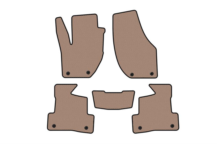 Volvo V40 2012- Rubber floor mats Carsuit (2012-2016, HB, beige) Image