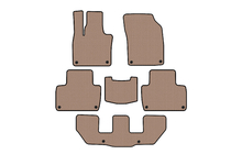 Volvo XC90 2015- Rubber floor mats Carsuit (3 rows, beige) photo 1