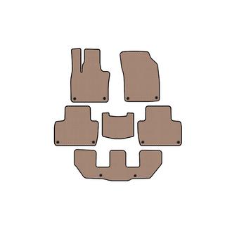 Rubber floor mats Carsuit (3 rows, beige) photo 1